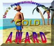 Uwe's Programmiererparadies und Link-Site verlieh Dir seinen GOLD-Award